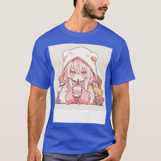 tjej dricker kaffe 1 t shirt