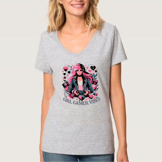 Tjej Gamer Tröja Elegant Gaming Mode Tee
