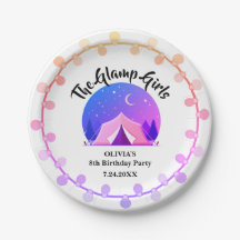 Tjej Glamping Camping Födelsedagsfest