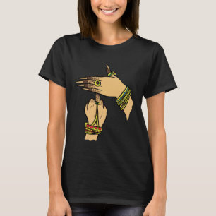 Tjej Händer Desi Bollywood Sarcastic Hindi Punjab T Shirt