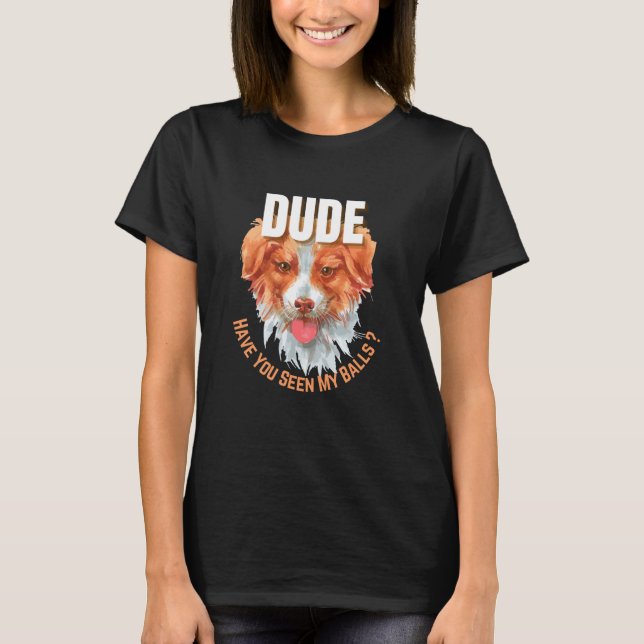 Tjej, har du sett mina bollar? T-Shirt (Framsida)