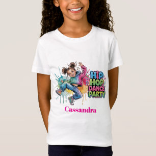 Tjej Hip Hop Dans Födelsedagsfest T Shirt