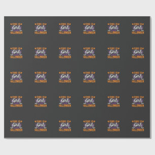 Tjej kärlek Halloween spökdesign_1 Presentpapper