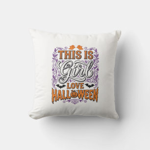 Tjej kärlek Halloween Vintage Söt Spöklik Skjorta Kudde