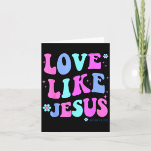 Tjej kärlek som Jesus Söt kristen tonåring Kvinna Kort