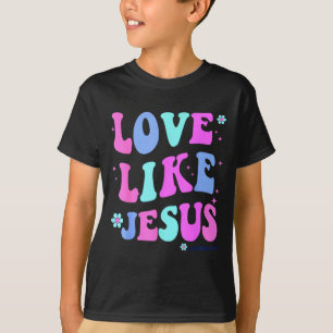 Tjej kärlek som Jesus Söt kristen tonåring Kvinna  T Shirt