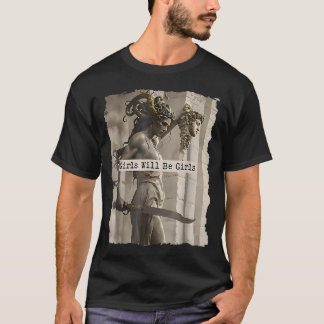 Tjej Kommer Att Vara Tjejers Häxa Orolig Monster T Shirt