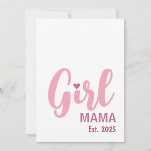 Tjej Mamma Est. 2025 Ny Mamma Present Kort