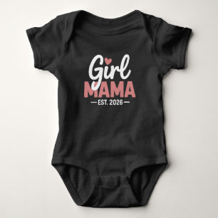 Tjej mamma Est 2026 Graviditetsavslöjande Ny mamma T Shirt