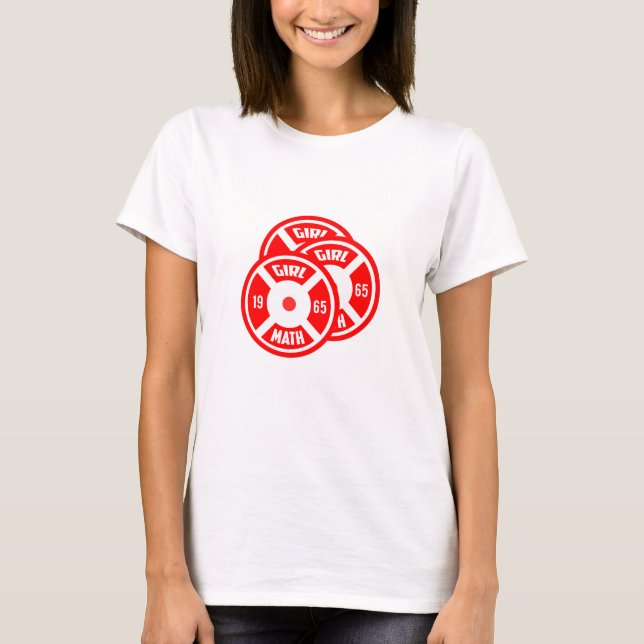 Tjej Matematik - Rollig Kvinnor Gym T-Shirt (Framsida)