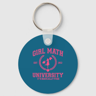 Tjej Math Universitet Det är i princip Roligt Cita Nyckelring