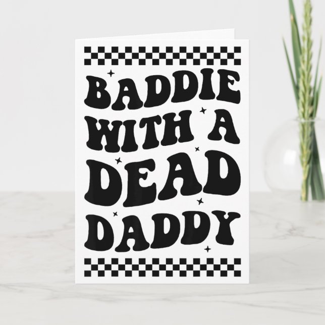 Tjej med en död pappa  kort (Framsida)