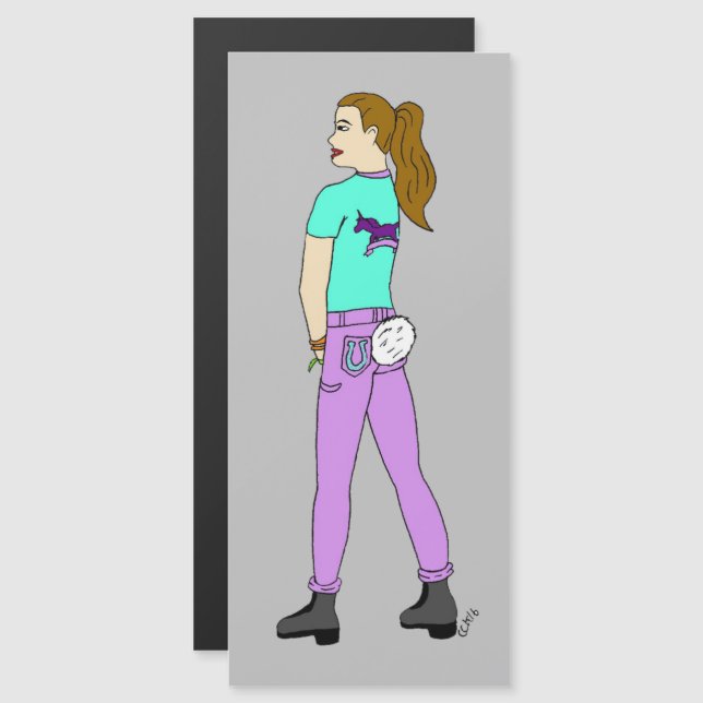 tjej med en svan (Fram/baksida)