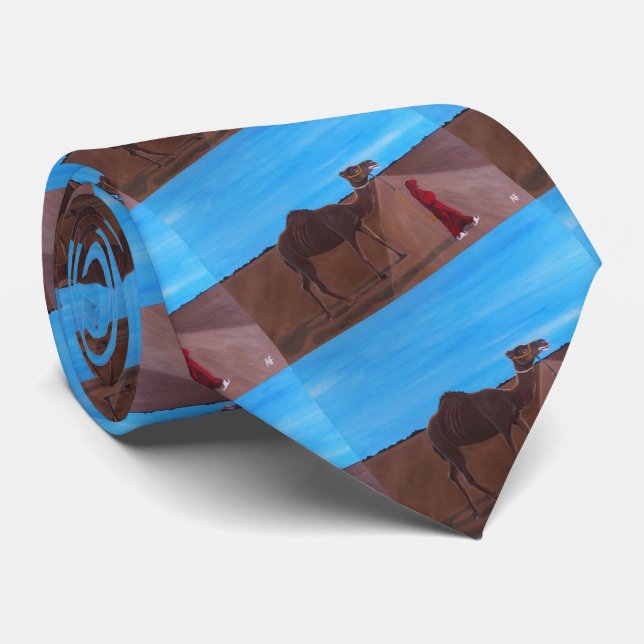 Tjej med kamel målning av Alfred Fox Slips (Rullad)