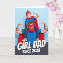 Tjej Pappa Sedan 20XX Modern Cool Enkel Hälsning