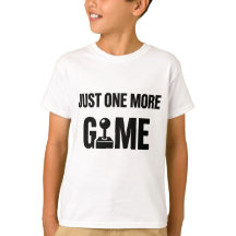 Tjej/pojke Gamer T-Shirt – “Bara En Omgång Till” 