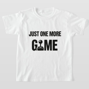Tjej/pojke Gamer T-Shirt – “Bara En Omgång Till”