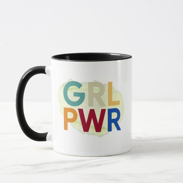 Tjej Power Mugg - Feministisk Kvinnors Empowerment (Vänster)