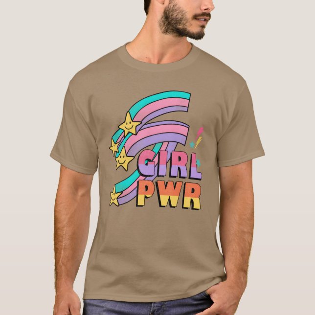 Tjej PWR present T Shirt (Framsida)