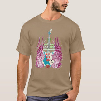 Tjej Retroaylor Förnamn Personlig Groov vän T Shirt