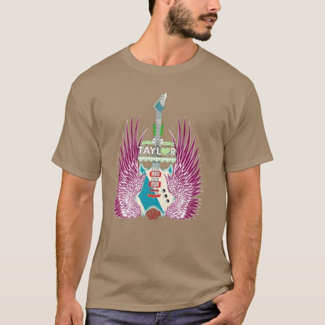 Tjej Retroaylor Förnamn Personlig Groov vän T Shirt (Framsida)