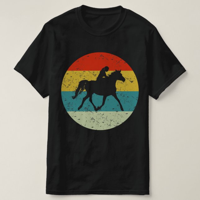 tjej ridhäst t shirt (Design framsida)