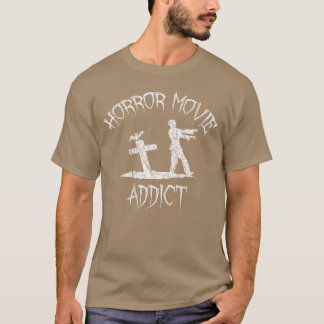 Tjej som är beroende av skräckfilm t shirt