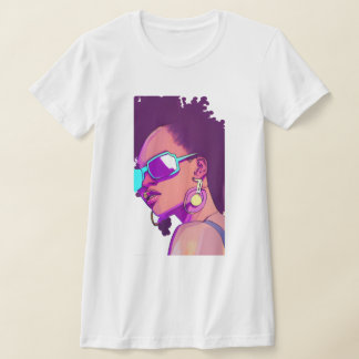 Tjej som ser cool ut t shirt
