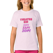 Tjej Teater Barn Zip-Zap-Zop T-Shirt