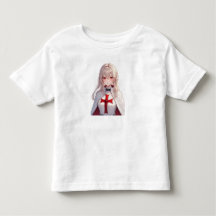 Tjej Tempelriddare Korsfarare Barn T-Shirt