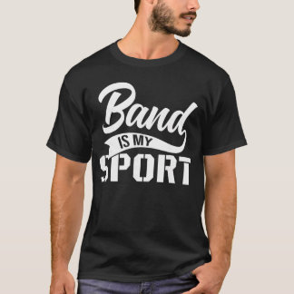 Tjej vars sport är band t shirt