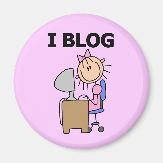 Tjejbloggare Magnet (Framsidan)