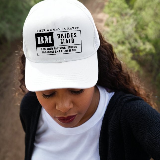 Tjejbrudsvärdinna Betyg Henparty Keps (Bridesmaid Rating Bachelorette Party Trucker Hat
)