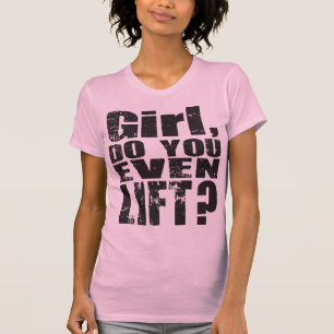 Tjejen, eller ens Hiss? - Svart text - Skift T-shirt
