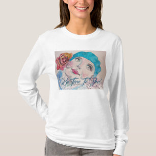 Tjejen med Röd ros Beret var sann mot dig. T Shirt