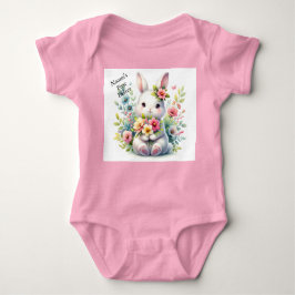 Tjejens första påsk Namnet Cute Baby-bodysuit T Shirt