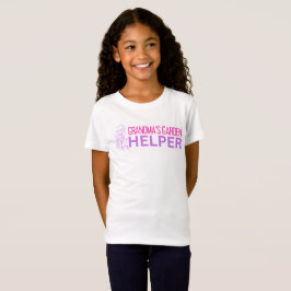 Tjejens mormors trädgårdshjälp T-shirt