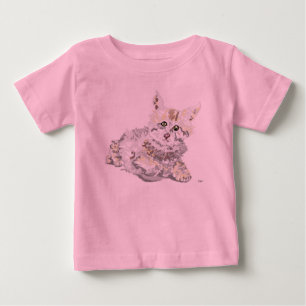 Tjejens t-shirt "Kattunge"