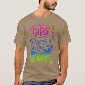 TJEJER 80TAL BARA VILL HA KUL rolig T Shirt