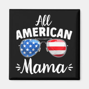 Tjejer All American Mama 4:e Juli Magnet