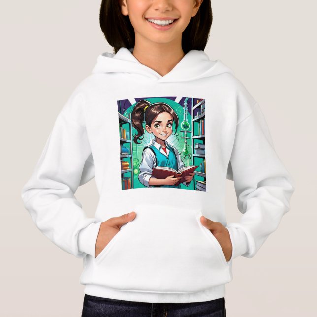 Tjejer älskar vetenskap! t shirt (Framsida)