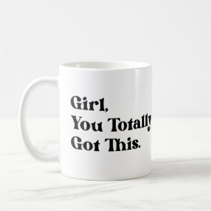 Tjejer dig helt har det här kaffemugg