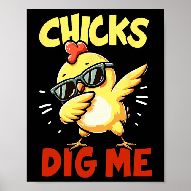 Tjejer gillar mig påsk dabbing påsk tjejer killar  poster (Framsidan)