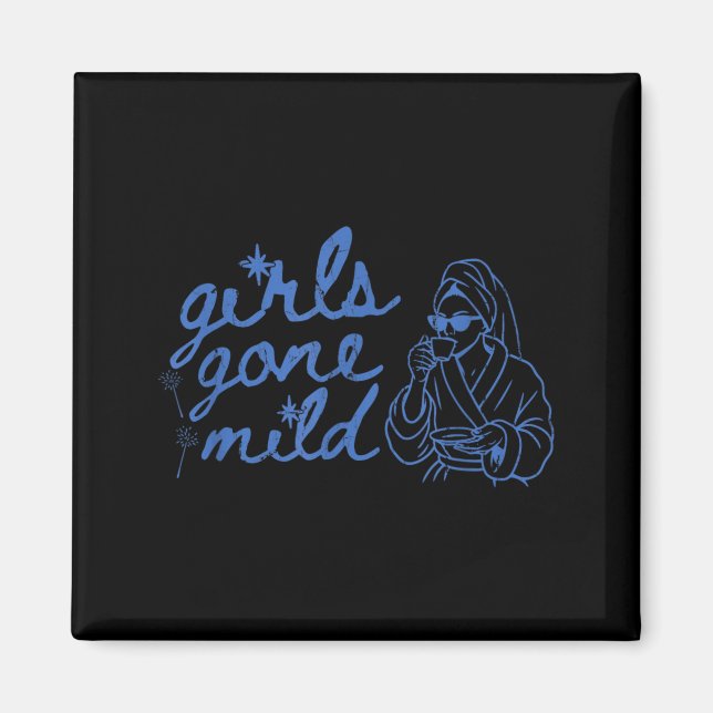 Tjejer Gone Mild Roligt Bachelorette Spa Bach Magnet (Framsidan)