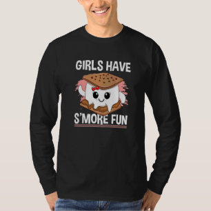 Tjejer Har Mer Kul Bröllop Camping Kvinnor Smore T Shirt