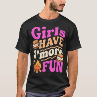 Tjejer Har Rojigare På Campinglärare Och T Shirt