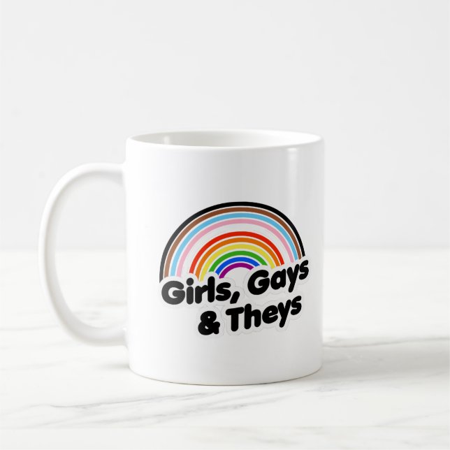 Tjejer Hbtq och Dom Kaffemugg (Vänster)