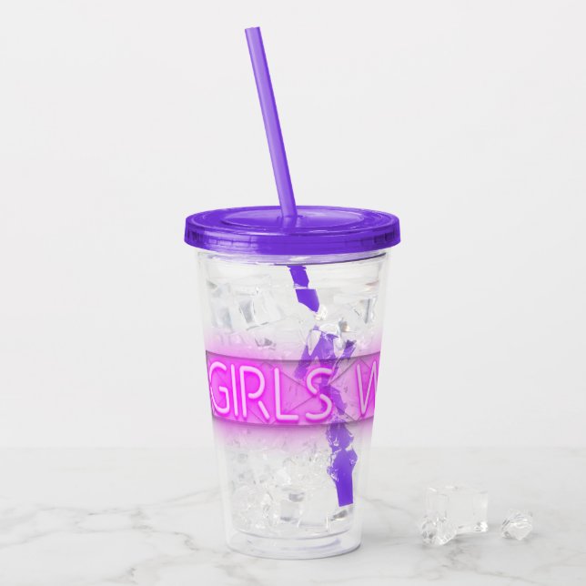 TJEJER HELG Neon LED-skylt  Take Away Mugg (Framsida Ice)