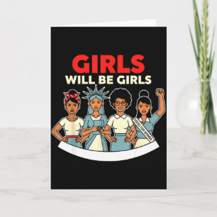 Tjejer Kommer Tjejer Kvinnors Historia Feminism Hi Kort