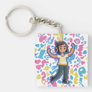 Tjejer med hörlurar som spänner fast och slappna a